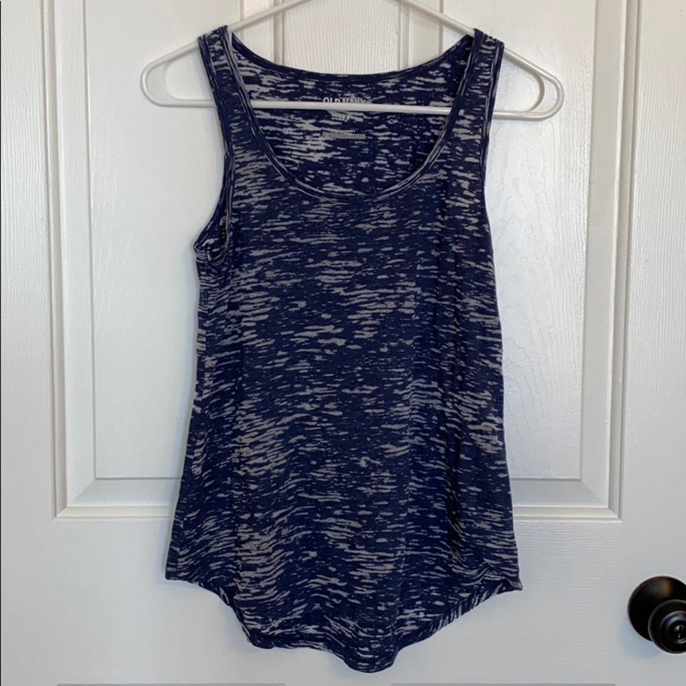 SOLD Old Navy White and Blue Tank Top Size S